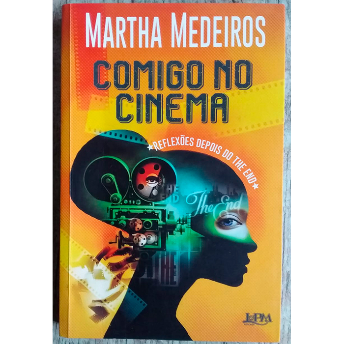 Comigo no cinema, Martha Medeiros, editora L&PM, livro usado