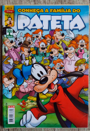 Gibi hq conheça a família do Pateta edição 15 Disney, editora abril, gibi usado