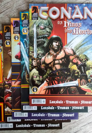 Coleção quadrinhos conan hinos dos mortos, edição 1 ao 5, dark horse