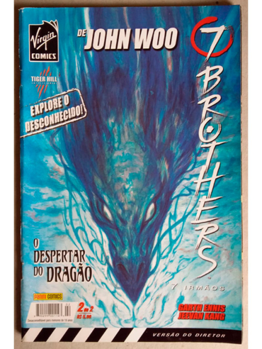 Gibi 7 brothers, 7 irmãos o despertar do dragão edição 2 virgin comics, editora panini, quadrinhos