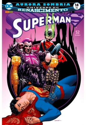 Gibi hq superman 14 aurora sombria, universo DC renascimento, DC comics, editora panini comics