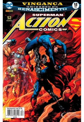 Gibi hq superman action comics 12 vingança, universo DC renascimento, editora panini comics