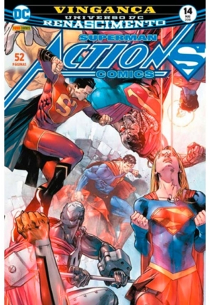 Gibi hq superman action comics 14 vingança, universo DC renascimento, editora panini comics