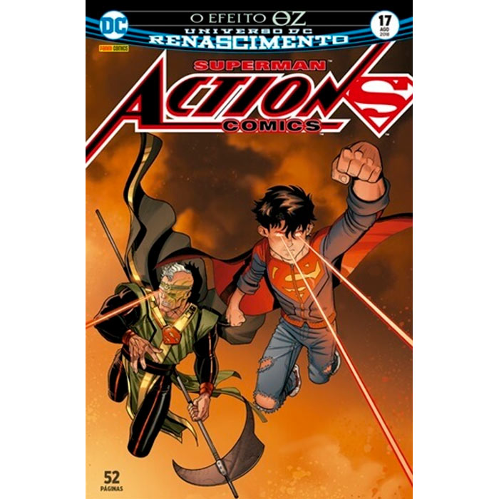 Gibi hq superman action comics 17 o efeito Oz, universo DC renascimento, editora panini comics