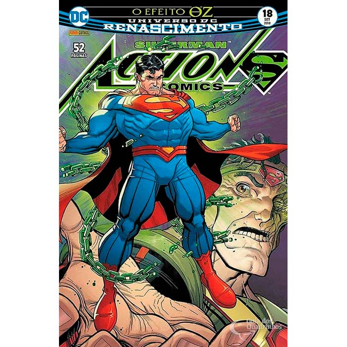 Gibi hq superman action comics 18 o efeito Oz, universo DC renascimento, editora panini comics