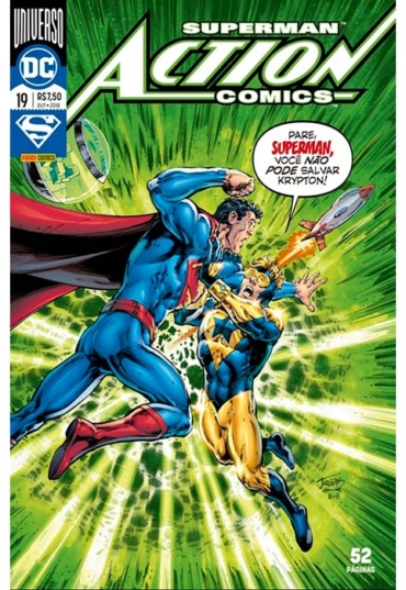 Gibi hq superman action comics 19, universo DC, editora panini