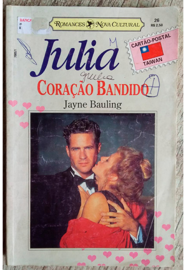 Julia 26 coração bandido, Jayne Bauling, editora romances nova cultural, livro usado