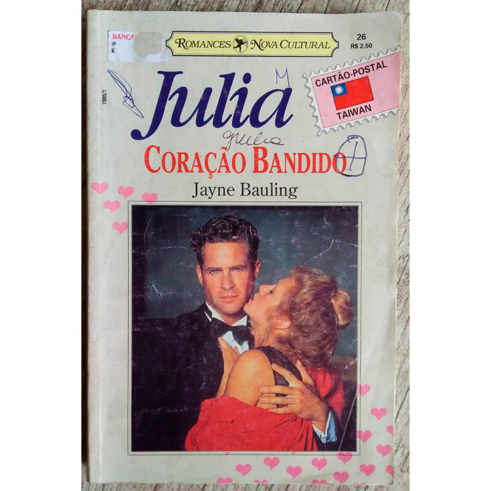 Julia 26 coração bandido, Jayne Bauling, editora romances nova cultural, livro usado