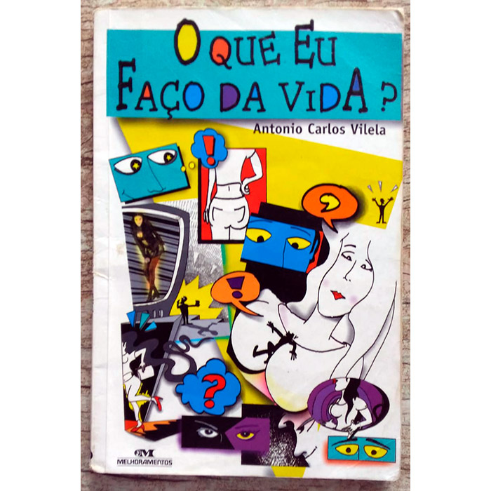 O que eu faço da vida, Antonio Carlos Vilela, editora melhoramentos, livro usado
