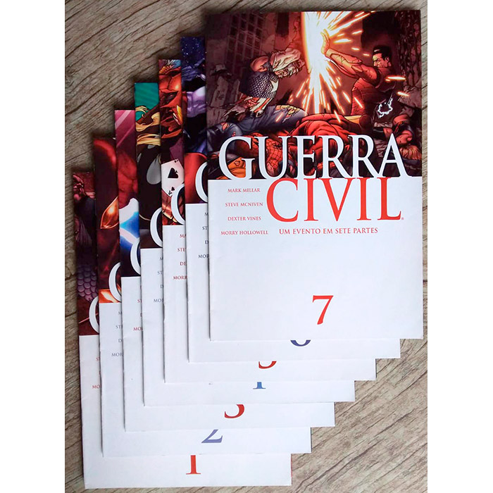 Guerra civil um evento em 7 partes, marvel, editora panini