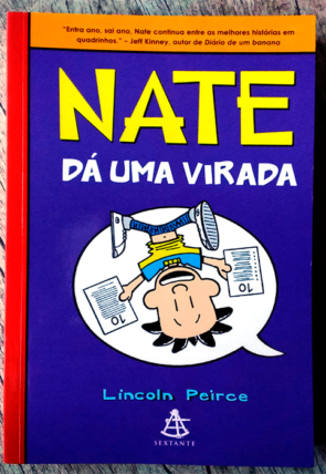 Nate dá uma virada, Lincoln Peirce, editora sextante, livro usado