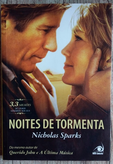 Noites de tormenta, Nicholas Sparks, editora novo conceito, livro usado