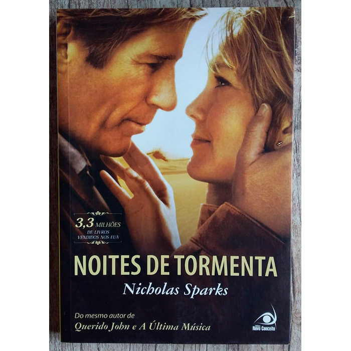 Noites de tormenta, Nicholas Sparks, editora novo conceito, livro usado