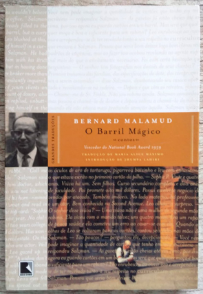 O barril mágico, grandes traduções, Bernard Malamud, editora record, livro usado