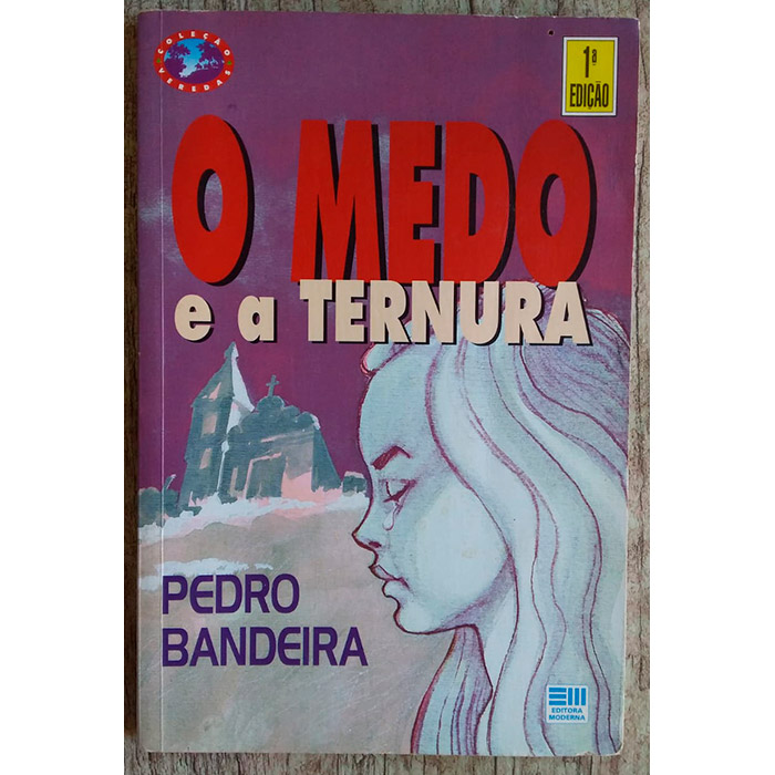 O medo e a ternura, Pedro Bandeira, editora moderna, livro usado