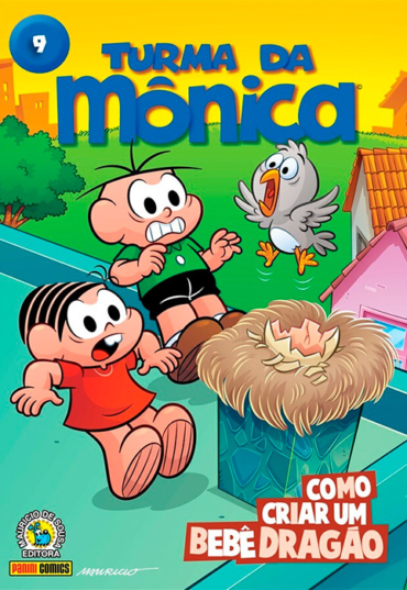 Gibi da turma da Mônica 9 como criar um bebê dragão, Mauricio de Sousa editora panini