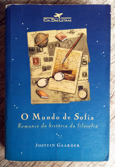 O mundo de Sofia, Jostein Gaarder, editora companhia das letras, livro usado