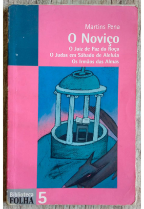 O noviço, Martins Pena, editora ediouro, livro usado