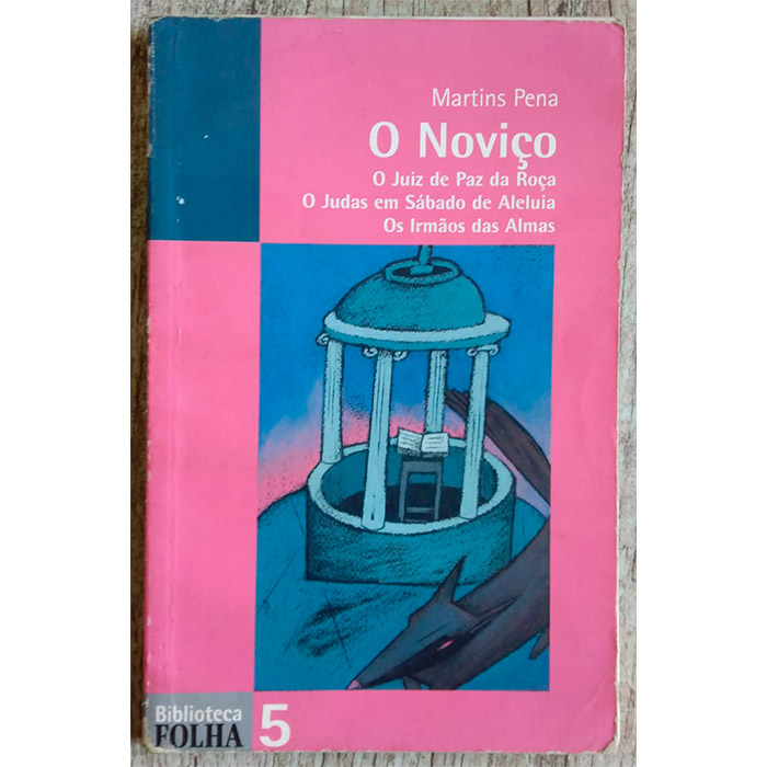 O noviço, Martins Pena, editora ediouro, livro usado