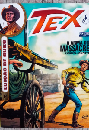 Gibi hq tex edição de ouro 14 a arma do massacre, editora mythos