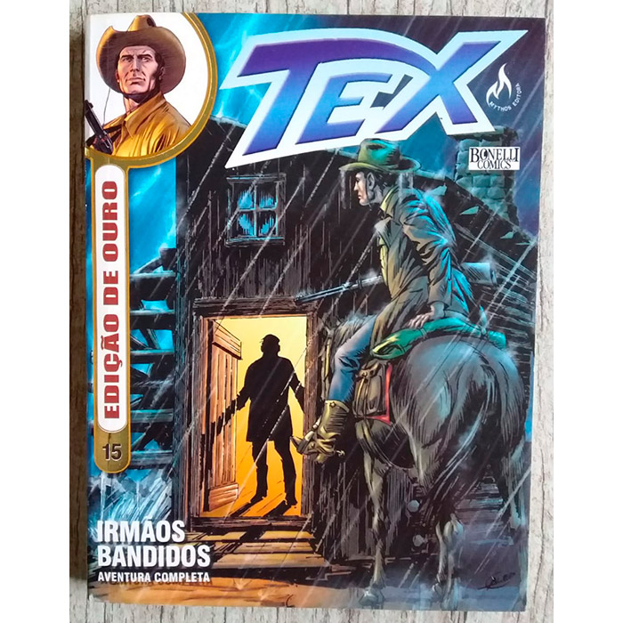 Gibi hq tex edição de ouro 15 irmãos bandidos, aventura completa, editora mythos