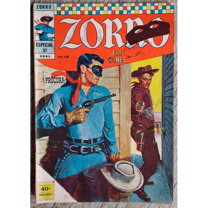 gibi Zorro especial edição 37 em cores, editora Ebal, usado