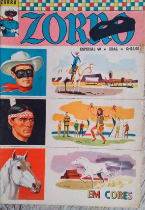 gibi Zorro especial edição 40 em cores, editora Ebal, usado