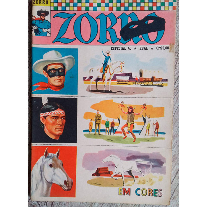 gibi Zorro especial edição 40 em cores, editora Ebal, usado