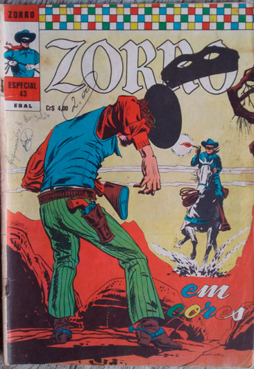 gibi Zorro especial edição 43 em cores, editora Ebal, usado
