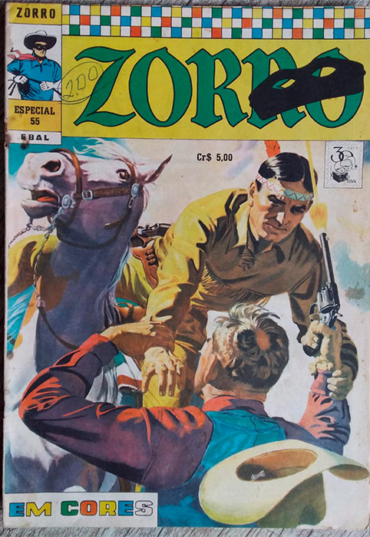 gibi Zorro especial edição 55 em cores, editora Ebal, usado