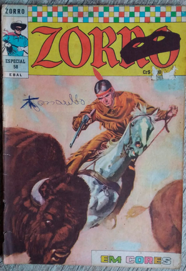 gibi Zorro especial edição 58 em cores, editora Ebal, usado