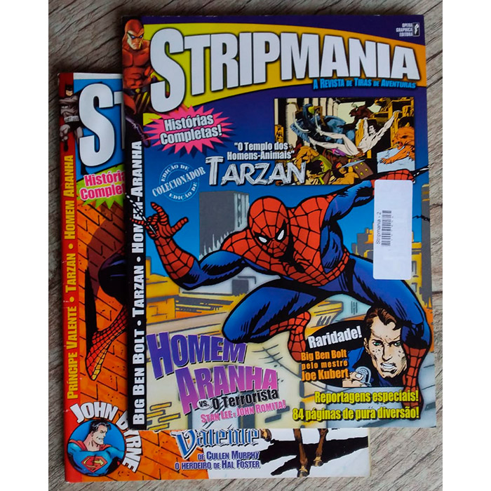 gibi hq stripmania edição 1 e 2, editora opera graphica