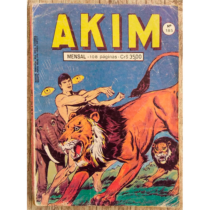 Gibi Akim edição185, editora noblet, história em quadrinhos