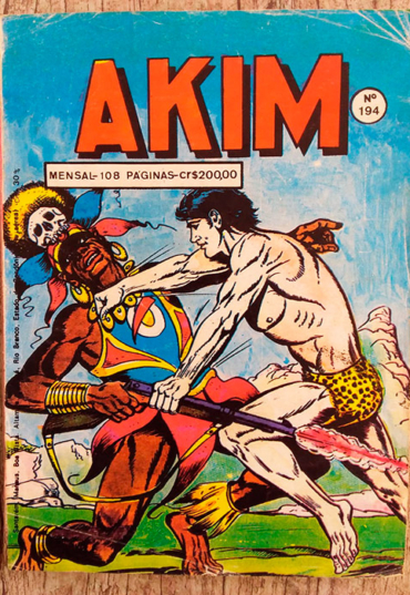 Gibi Akim edição 194, editora noblet, história em quadrinhos