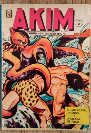 Gibi Akim edição 60, editora noblet, história em quadrinhos