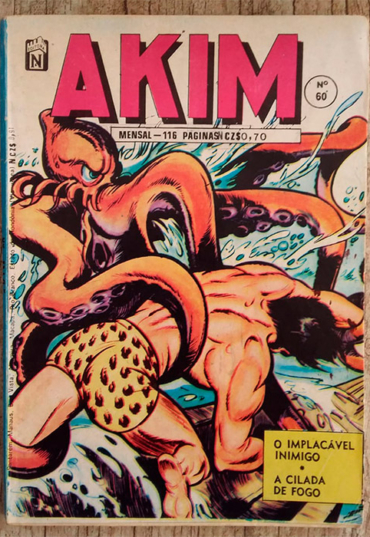 Gibi Akim edição 60, editora noblet, história em quadrinhos