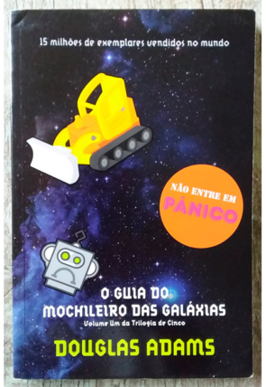 O Guia do mochileiro das galáxias, Douglas Adams, editora arqueiro, livro usado