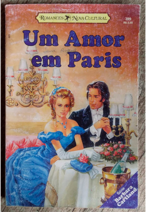 Um amor em Paris, Barbara Cartland, editora nova cultural, livro usado