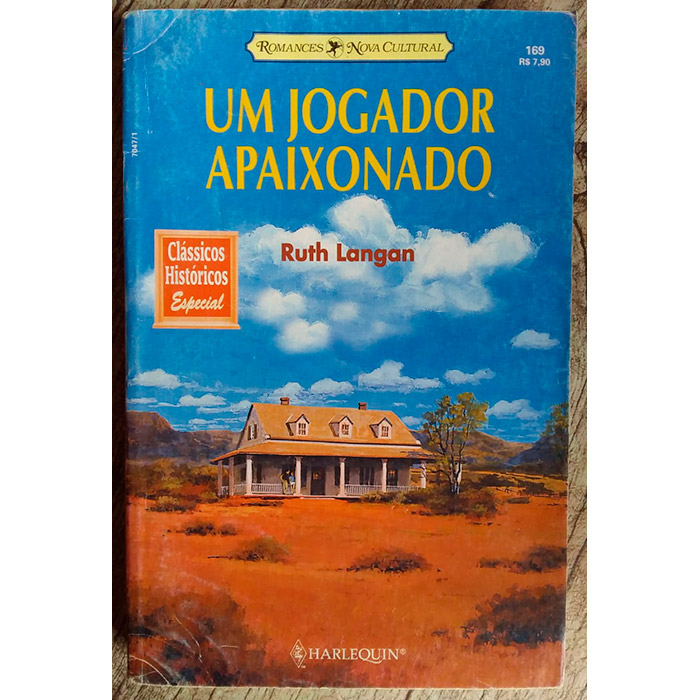 Um jogador apaixonado, Ruth Langan, editora nova cultural, livro usado