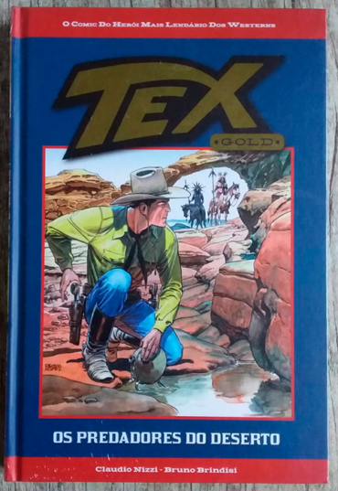 Gibi Tex gold livro 6 os predadores do deserto, Claudio Nizzi e Bruno Brindisi editora salvat