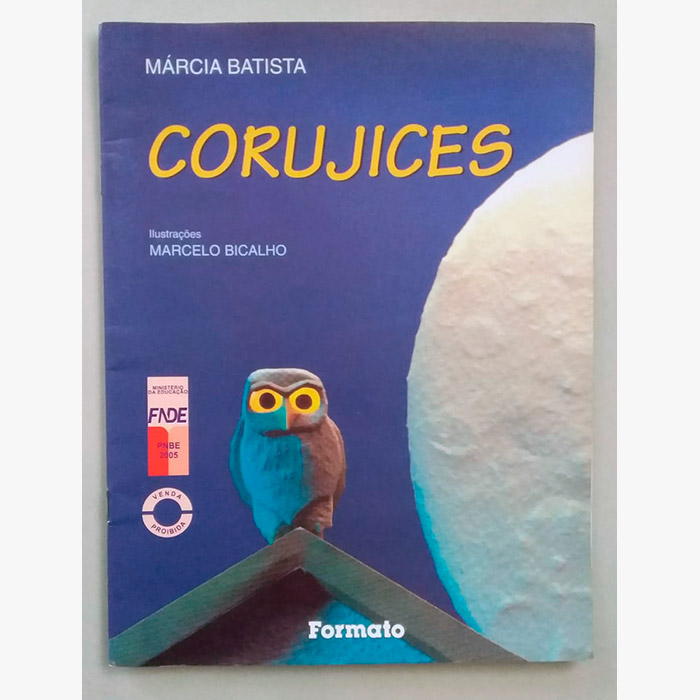 Corujices, Márcia Batista, editora formato, livro usado