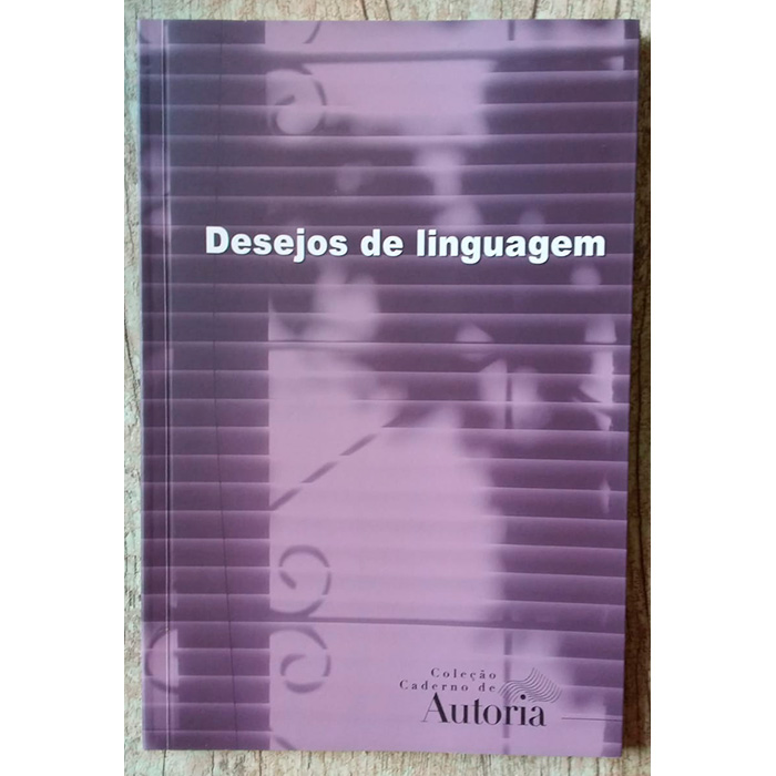Desejos de linguagem, coleção caderno de autoria, editora SESC Santa Catarina, livro usado