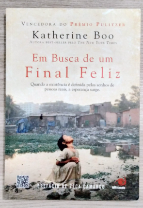 Em busca de um final feliz, Katherine Boo, editora novo conceito, livro seminovo