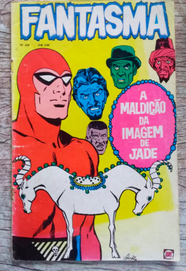 Gibi hq fantasma edição 226, a maldição da imagem de jade, editora rge
