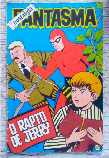 Gibi hq fantasma nostalgia edição 229, o rapto de jerry, editora Rge