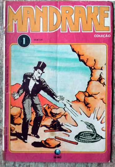Gibi hq mandrake coleção edição 1, editora globo