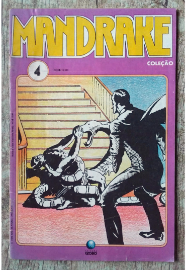 Gibi hq mandrake coleção edição 4, editora globo