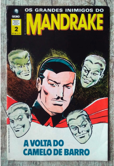 Gibi hq os grandes inimigos do Mandrake edição 2 a volta do camelo de barro, editora globo