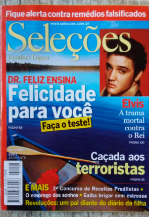Revista Seleções Reader's Digest edição novembro 2003