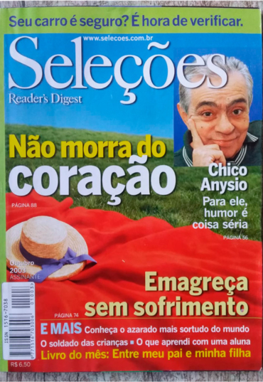 Revista Seleções Reader's Digest edição outubro 2003